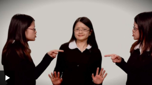 Three versions of Helier Cheung arguing