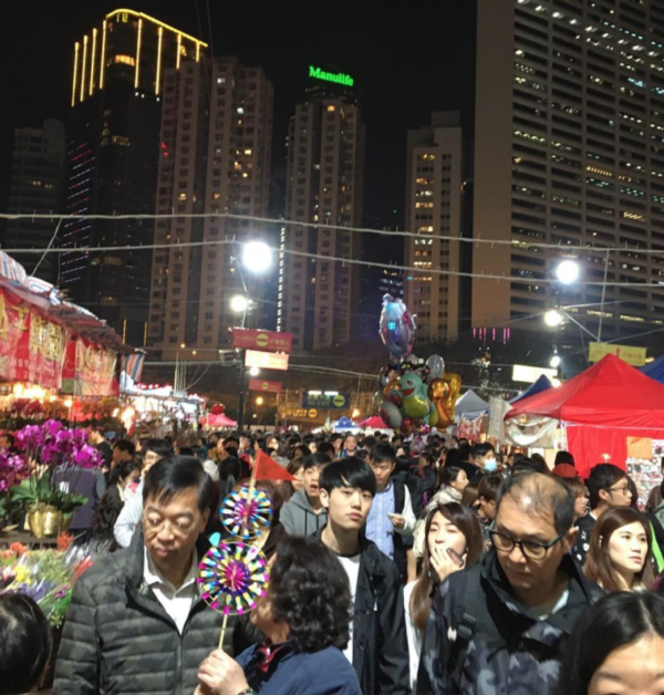 Hong Kong lunar new year market