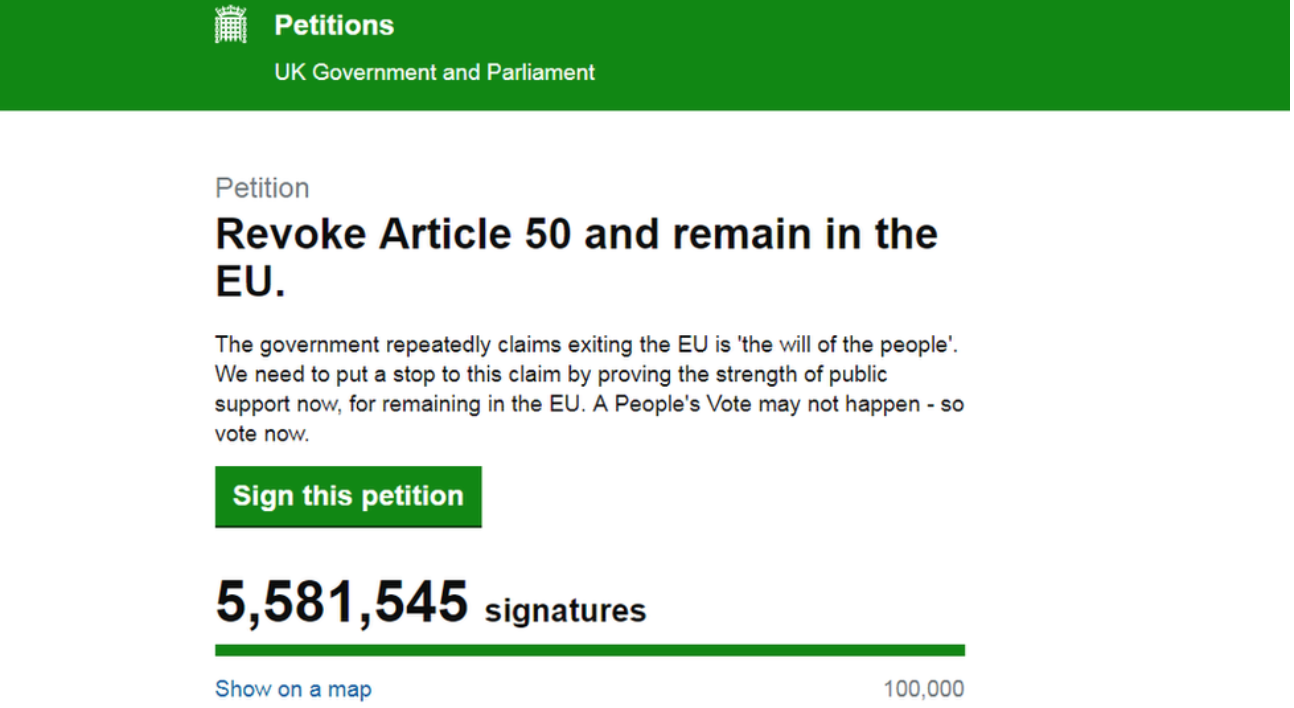 Brexit debate: Do petitions ever work?